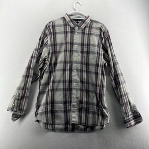 Volcom Lightweight‎ Long Sleeve button Up Flannel Shirt Mens Size XL